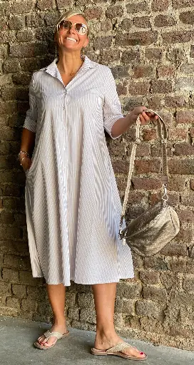 Robe chemise Lignée 