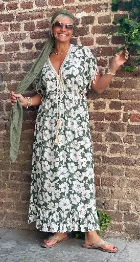 Robe Pampilles Fleurs