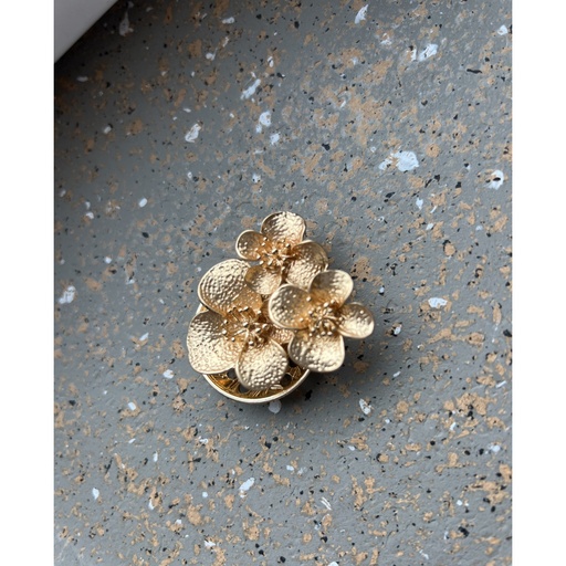 Broche aimant 3 fleurs