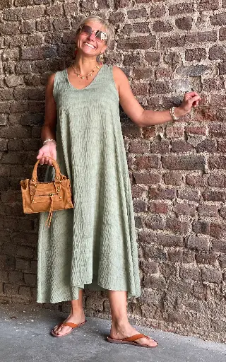 Robe sans manches Chinée