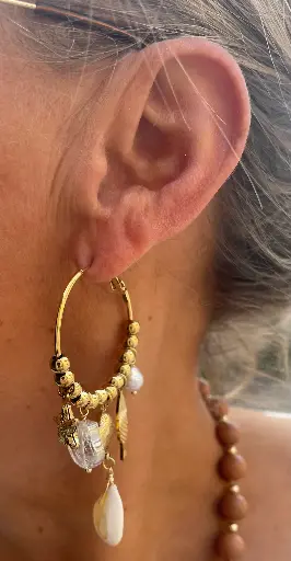 Boucles d'oreilles breloques Coquillages n°177
