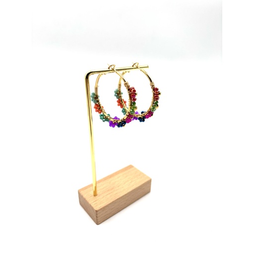 Boucles doreilles flowers n32
