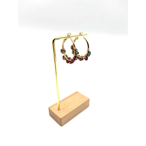 Boucles d'oreilles petites fleurs n°34