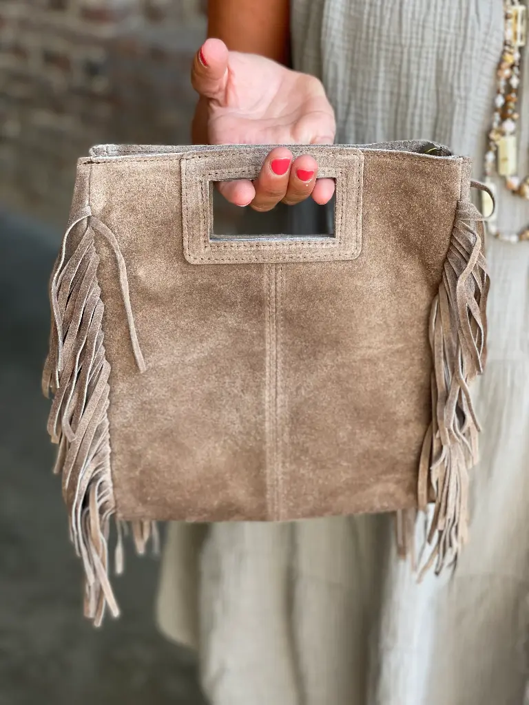 Sac franges daim Roi 