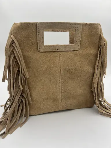 Sac franges daim roi 
