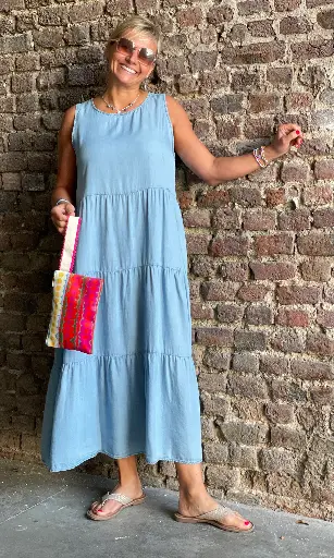 Robe Tencel Volants