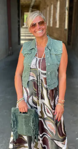 Veste sans manches jeans Colors