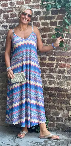 Robe BS Lurex Zig-Zag