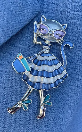 Broche Aimant Chat Star