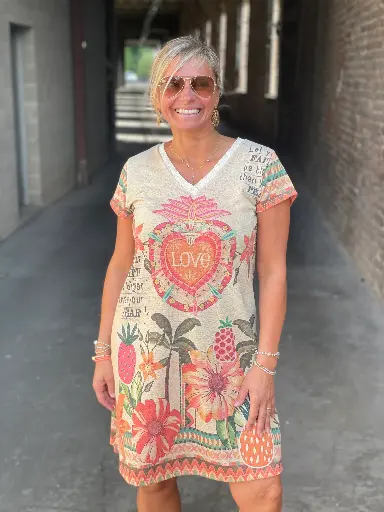 Robe "Love Palmier"