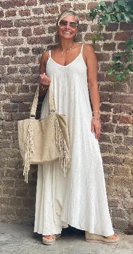 Robe Crêpon Fil doré