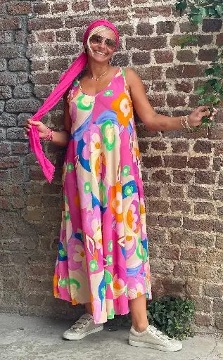 Robe Viscose Fleur