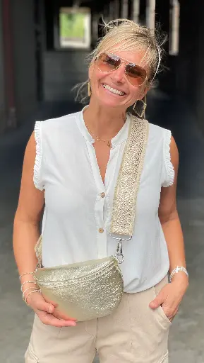 Lanière Péruvienne Brillante Attaches Argentées