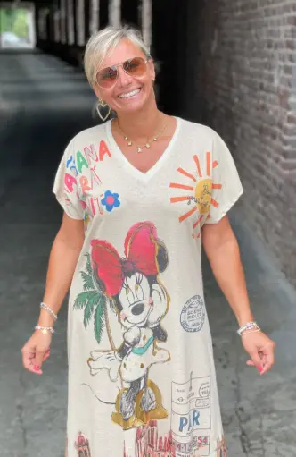 Robe Lurex longue Minnie