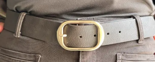 Ceinture Boucle Ovale Dorée