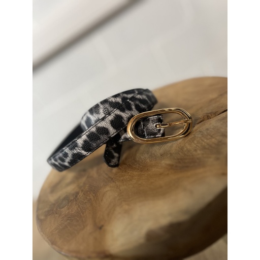 Ceinture fine léo boucle ovale