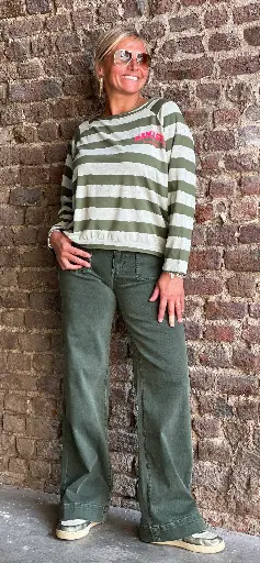 Pantalon Poches Appliquées