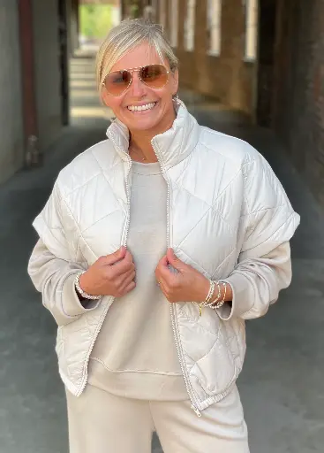 Veste sans manches Matelassée