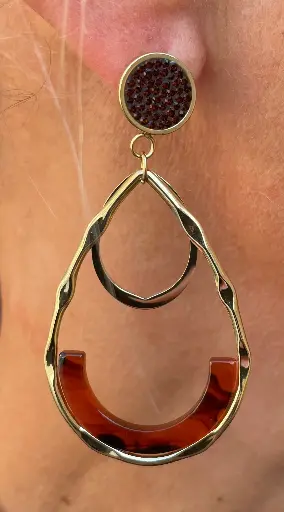 Boucles d'oreilles Goutte écaille