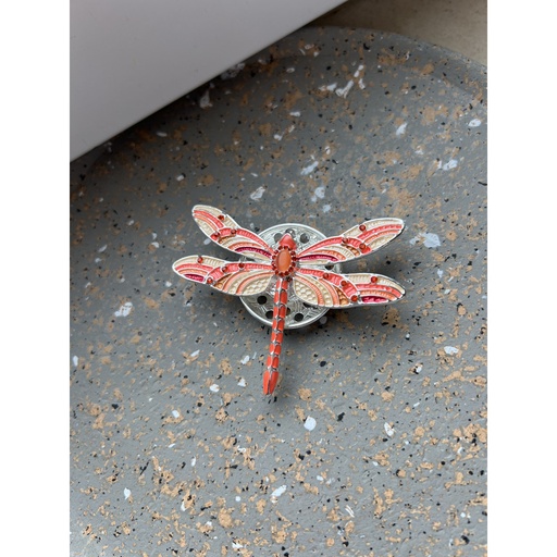 Broche aimant grande libellule