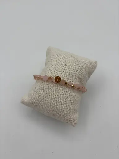 Bracelet perles brillante n°237 (Rose) 