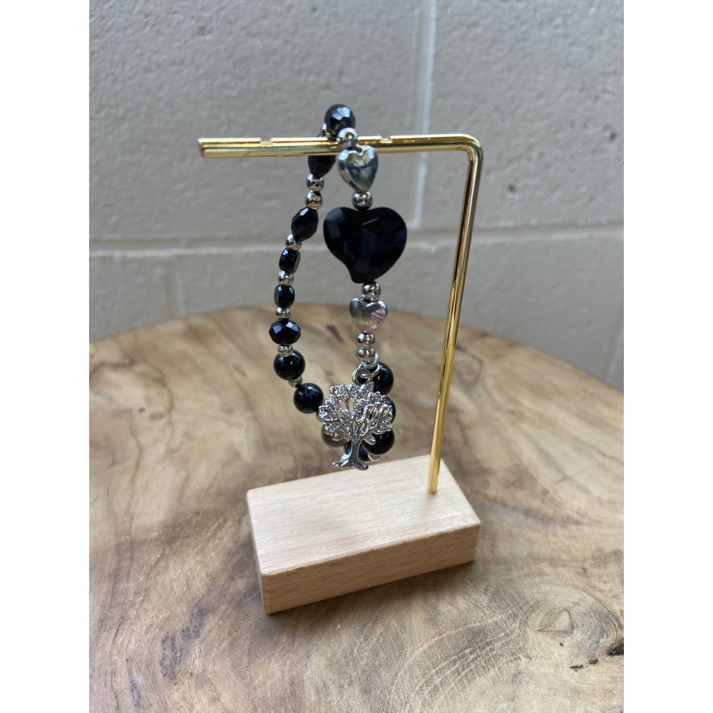 Bracelet billes arbre coeur n°95
