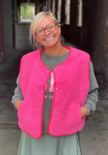 Gilet sans manches Teddy Fluo