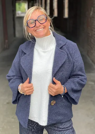 Caban court Feutrine 