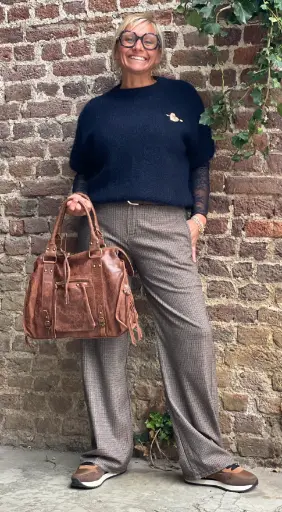 Pantalon petits carreaux