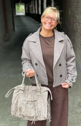 Veste courte Chevrons