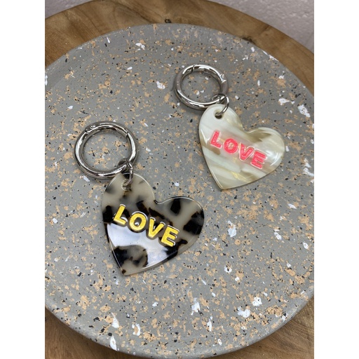 Porte clefs coeur Love