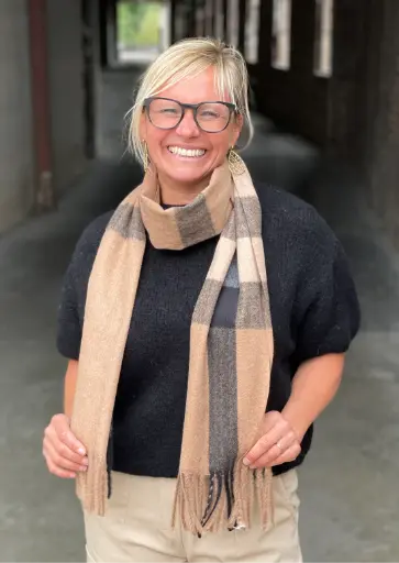 Echarpe franges carreaux (25002)