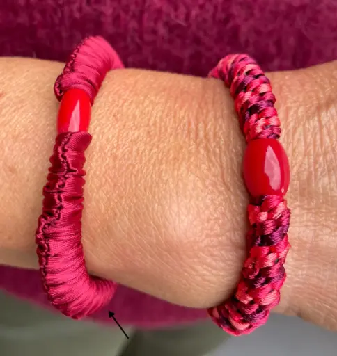 Elastique Cheveux/bracelet Froncé