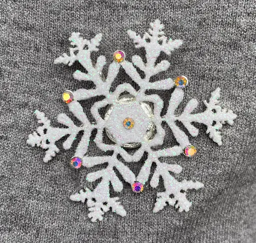 Broche aimant flocon XL