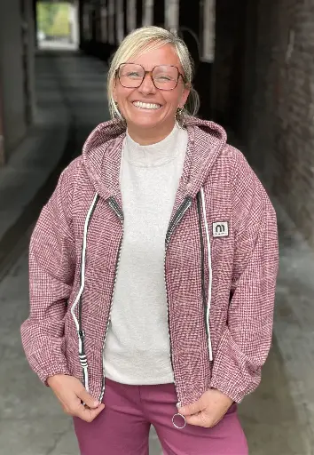 Veste Zip à carreaux