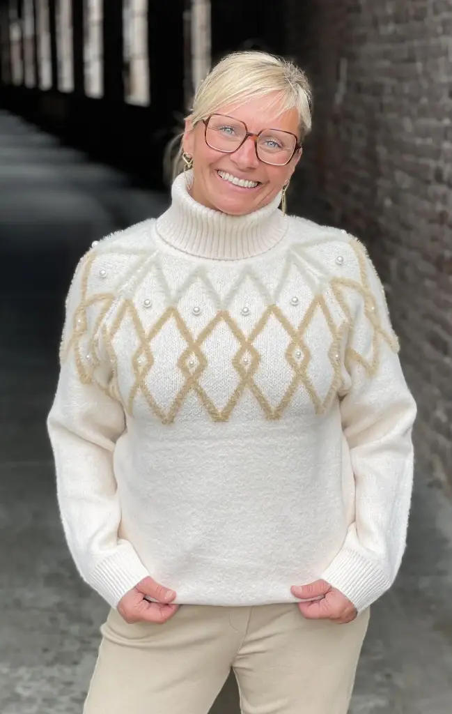 Pull Losanges Perles