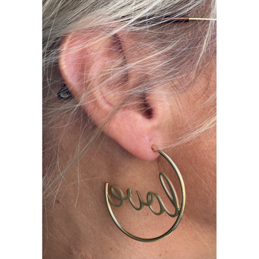 Boucles d'oreilles "love" n°49