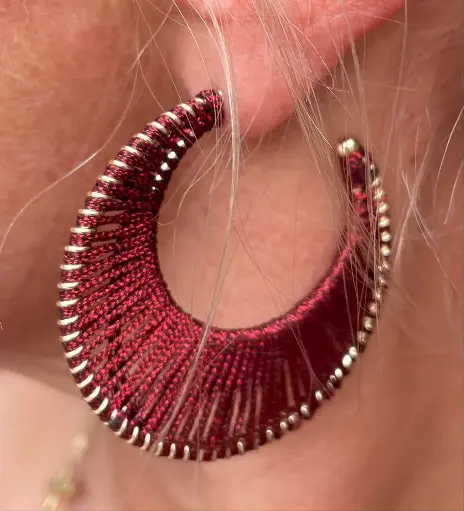 Boucles d'oreilles Croissant Lune Fil n°208