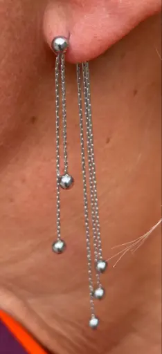 Boucles d'oreilles Pendants Billes n°209