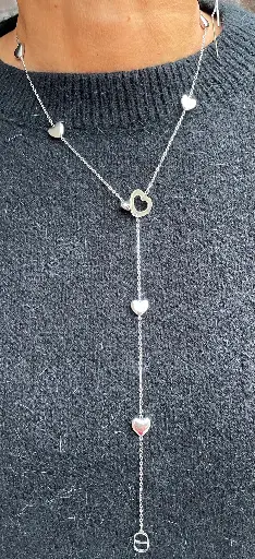 Chaîne longue Coeurs 