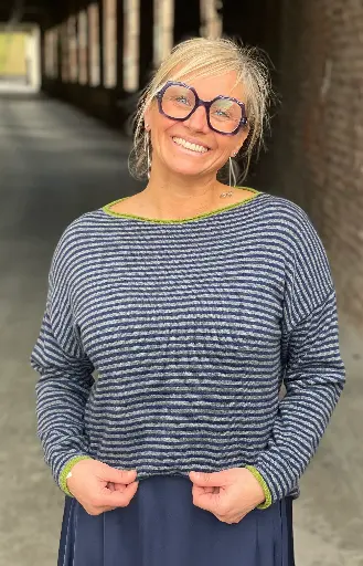 Pull marin col bateau