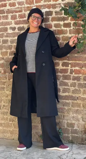 Manteau 3/4 ceinture