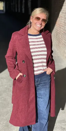 Manteau 3/4 ceinture