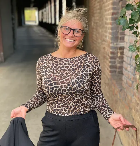 Blouse voile Léopard cashmere