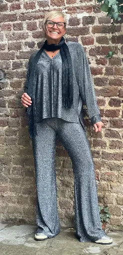 Pantalon pattes d'eph Brillant