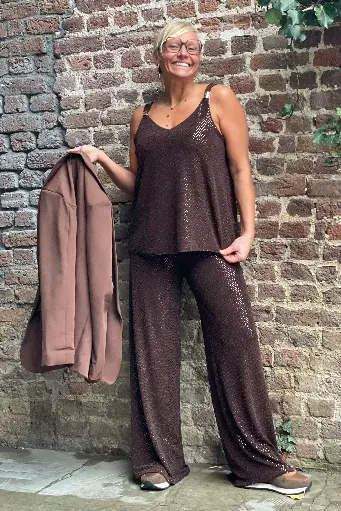 Pantalon brillant Pastilles