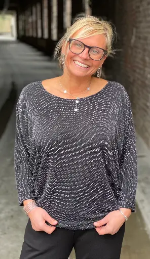 Blouse chauve-souris Paillettes