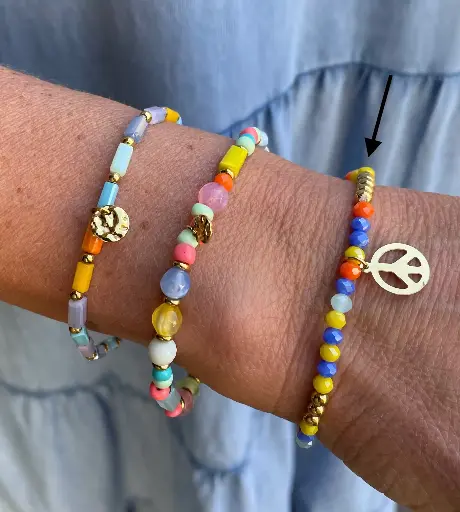 Bracelet peace n°109 (Multicolore)