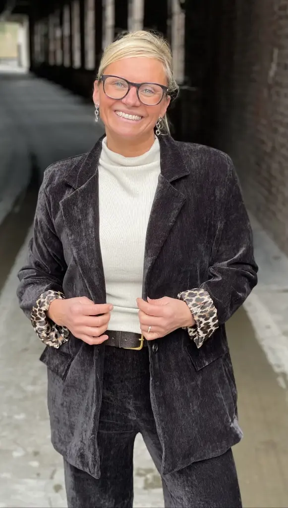 Veston velours lisse L/XL