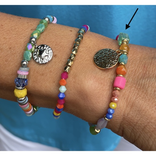 Bracelet perles colors n°112